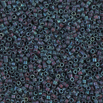 Miyuki Delica Bead 11/0, DB0325, Matte Metallic Blue Iris, 5 grams