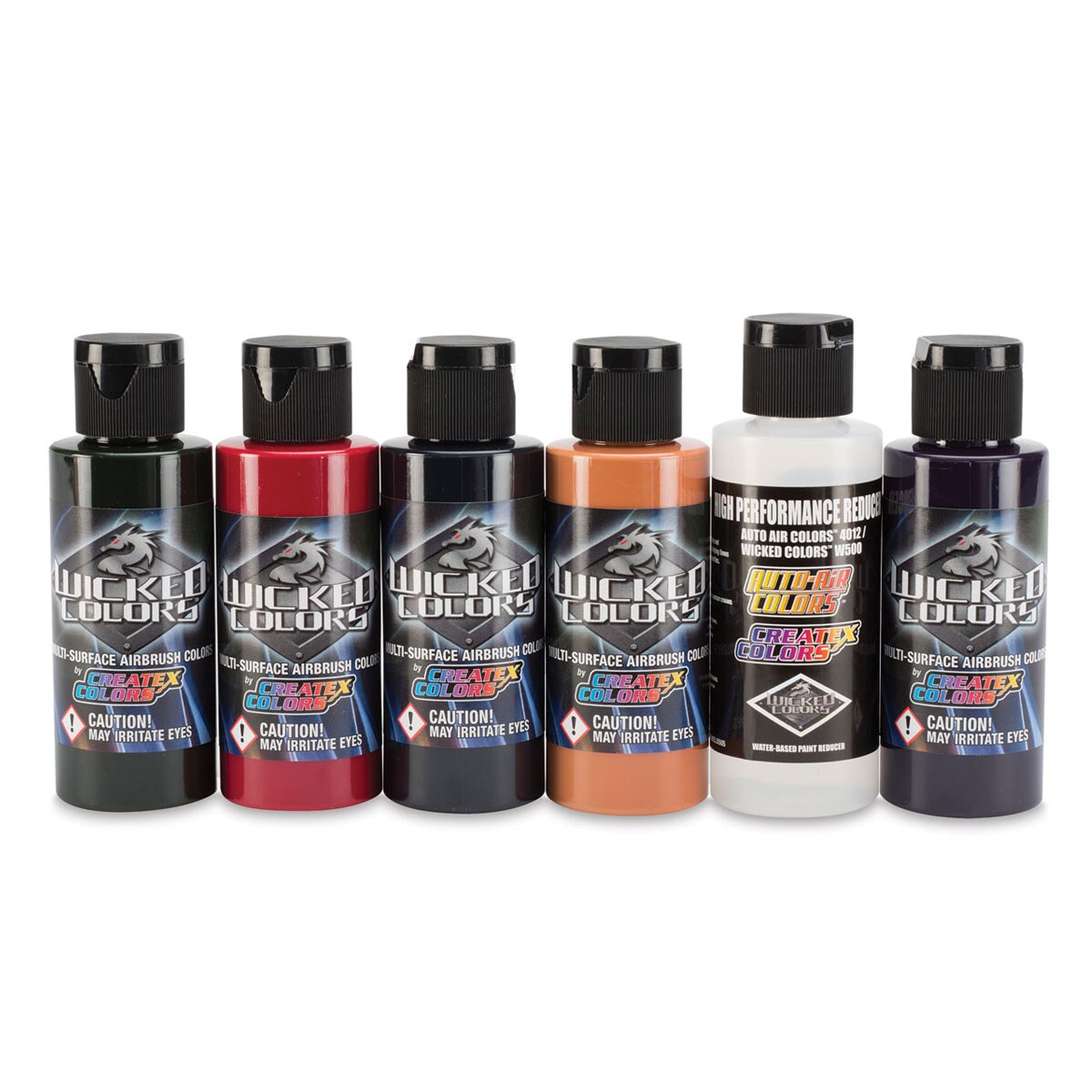 Createx Wicked Colors Airbrush Color - 2 oz, Set of 6, Steve Driscoll Flesh Tones