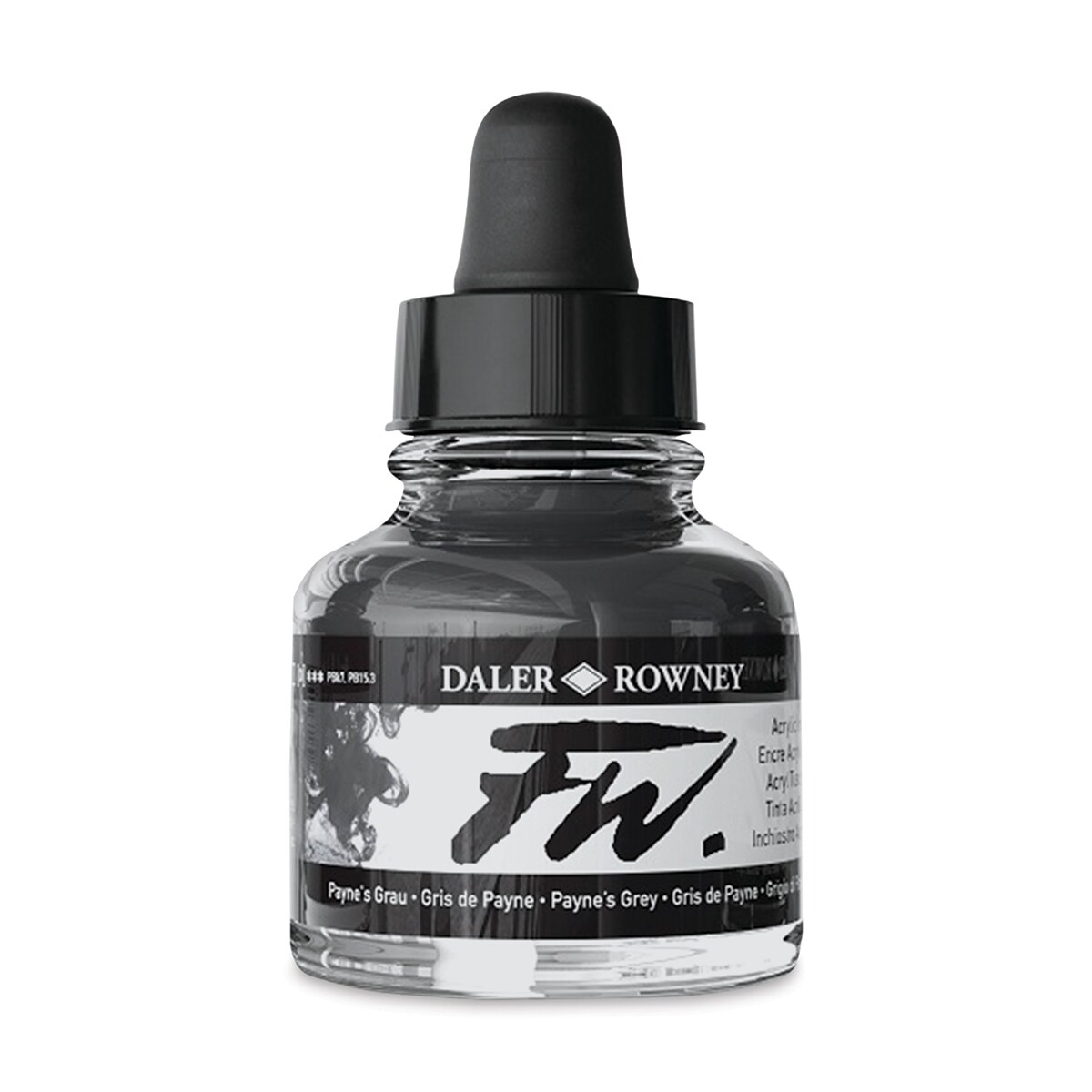 Daler-Rowney FW Acrylic Water-Resistant Artists Ink - 1 oz, Paynes Grey