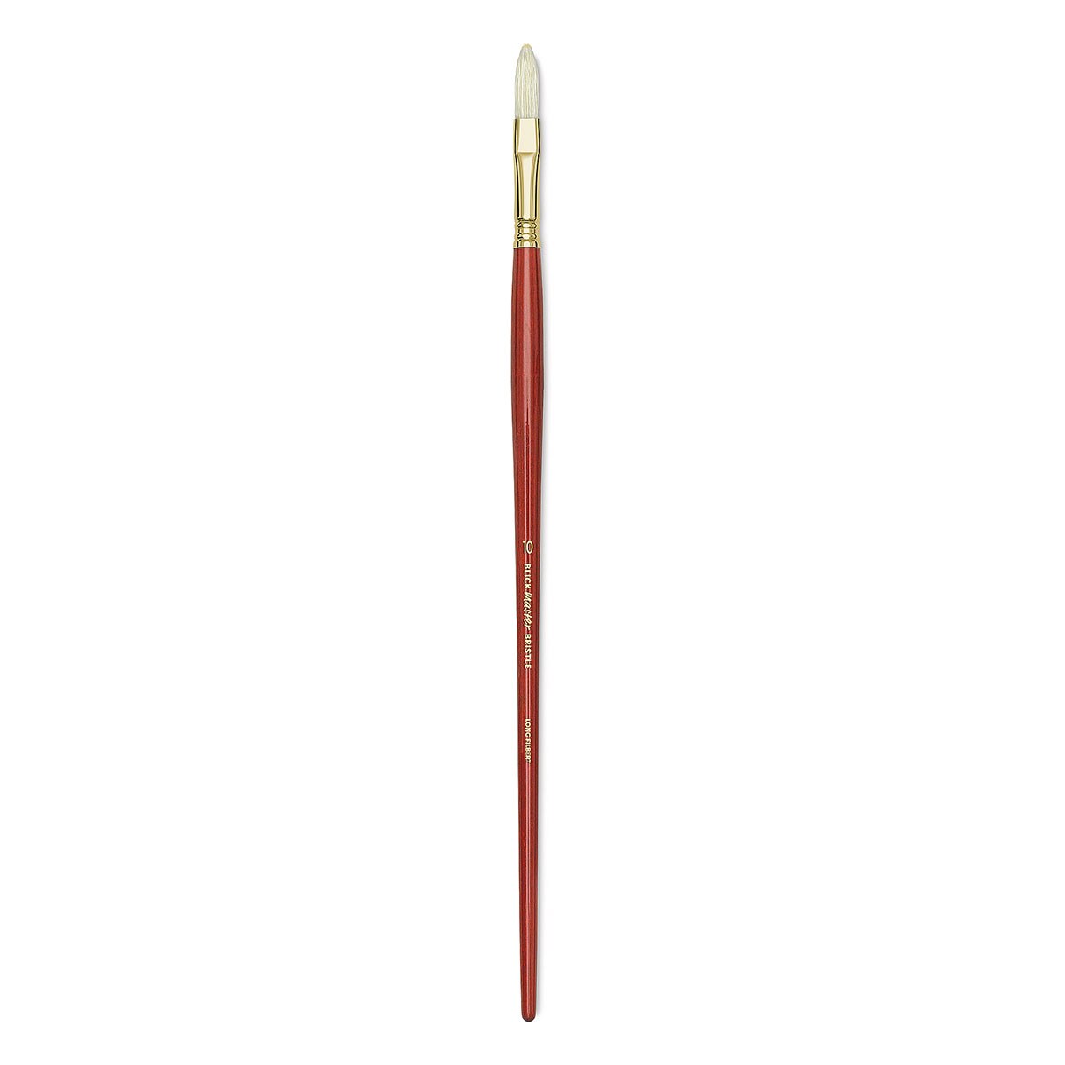 Blick Master Bristle Brush - Long Filbert, Long Handle, Size 10