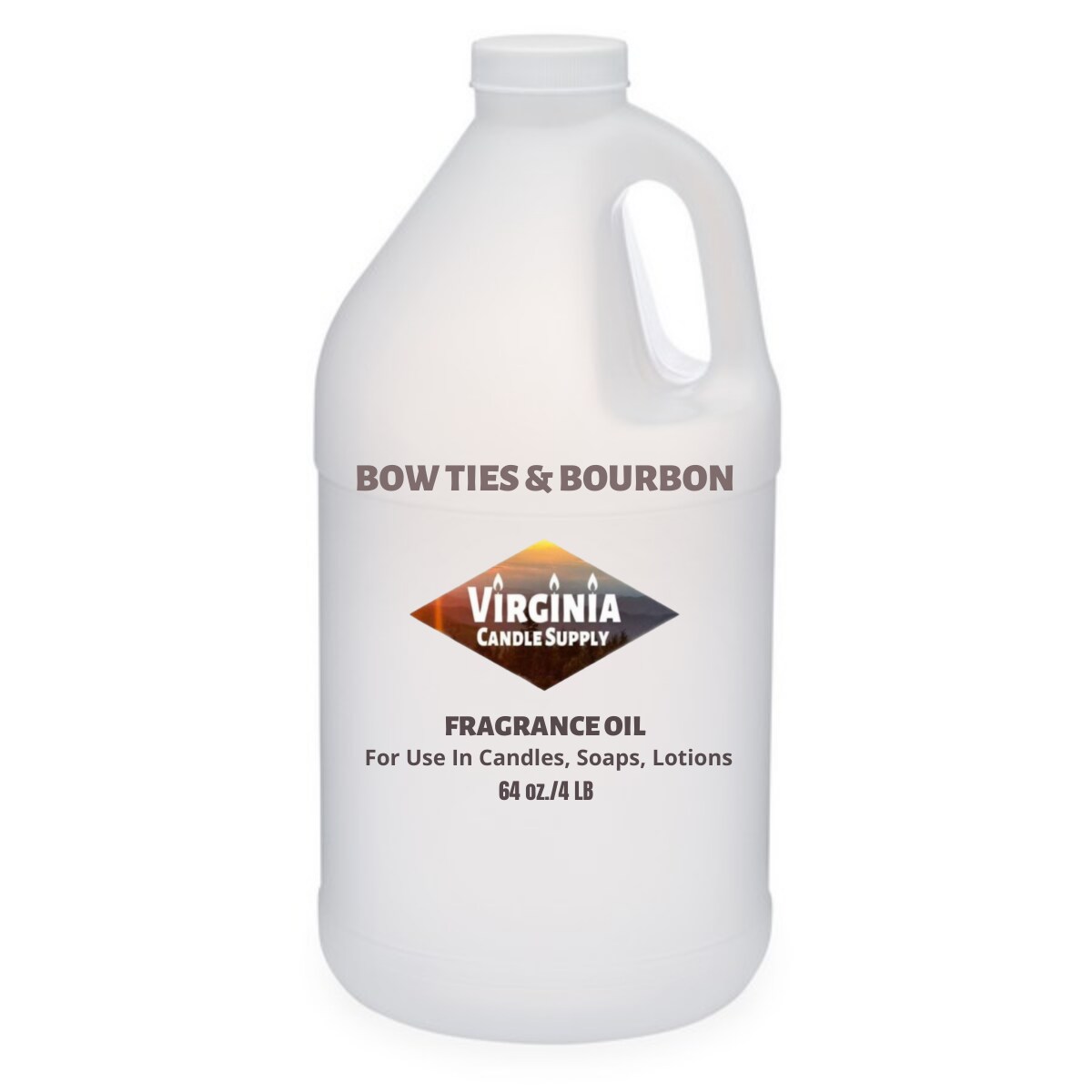 Bow Ties & Bourbon Fragrance Oil (Our Version of the Brand Name) (64 oz Jug) for Candle Making, Soap Making, Tart Making, Room Sprays, Lotions, Car Fresheners, Slime, Bath Bombs, Warmers…
