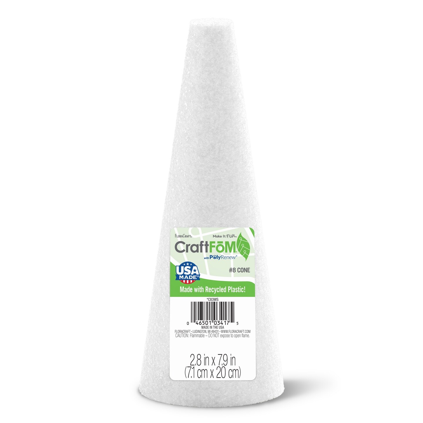 FloraCraft CraftFoM Cone-2.8&#x22;x7.9&#x22;