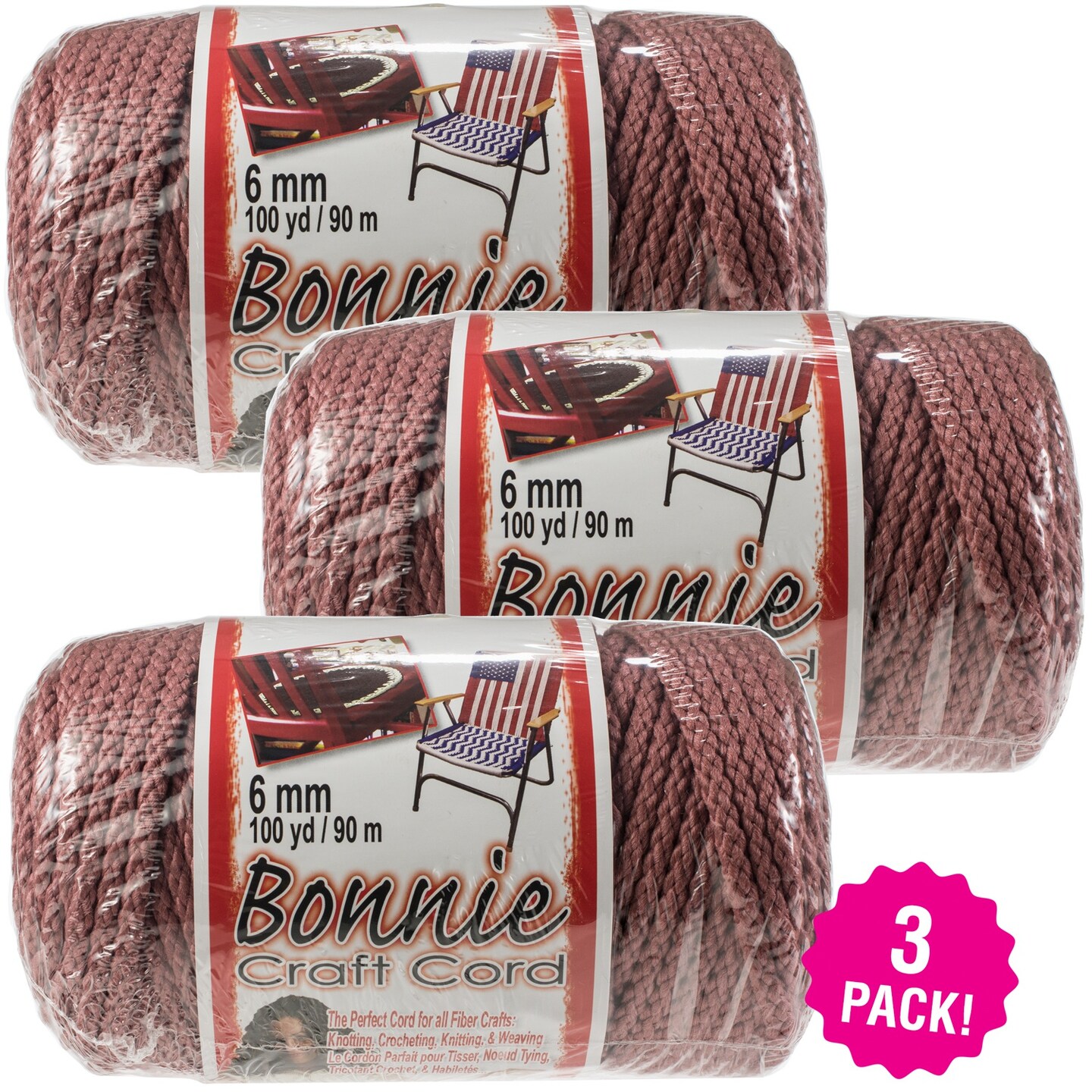 Bonnie Braided Cord: Pottery, 6 mm x 100 yards - Walmart.com