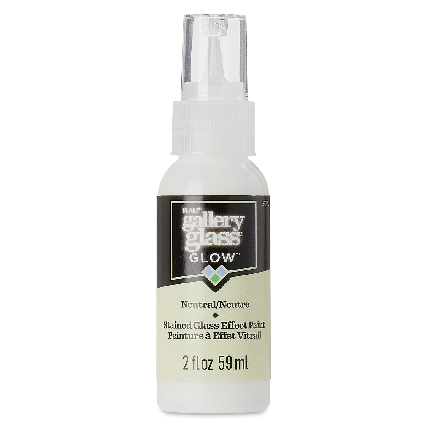 Plaid Gallery Glass Paint - Glow in the Dark, 2 oz