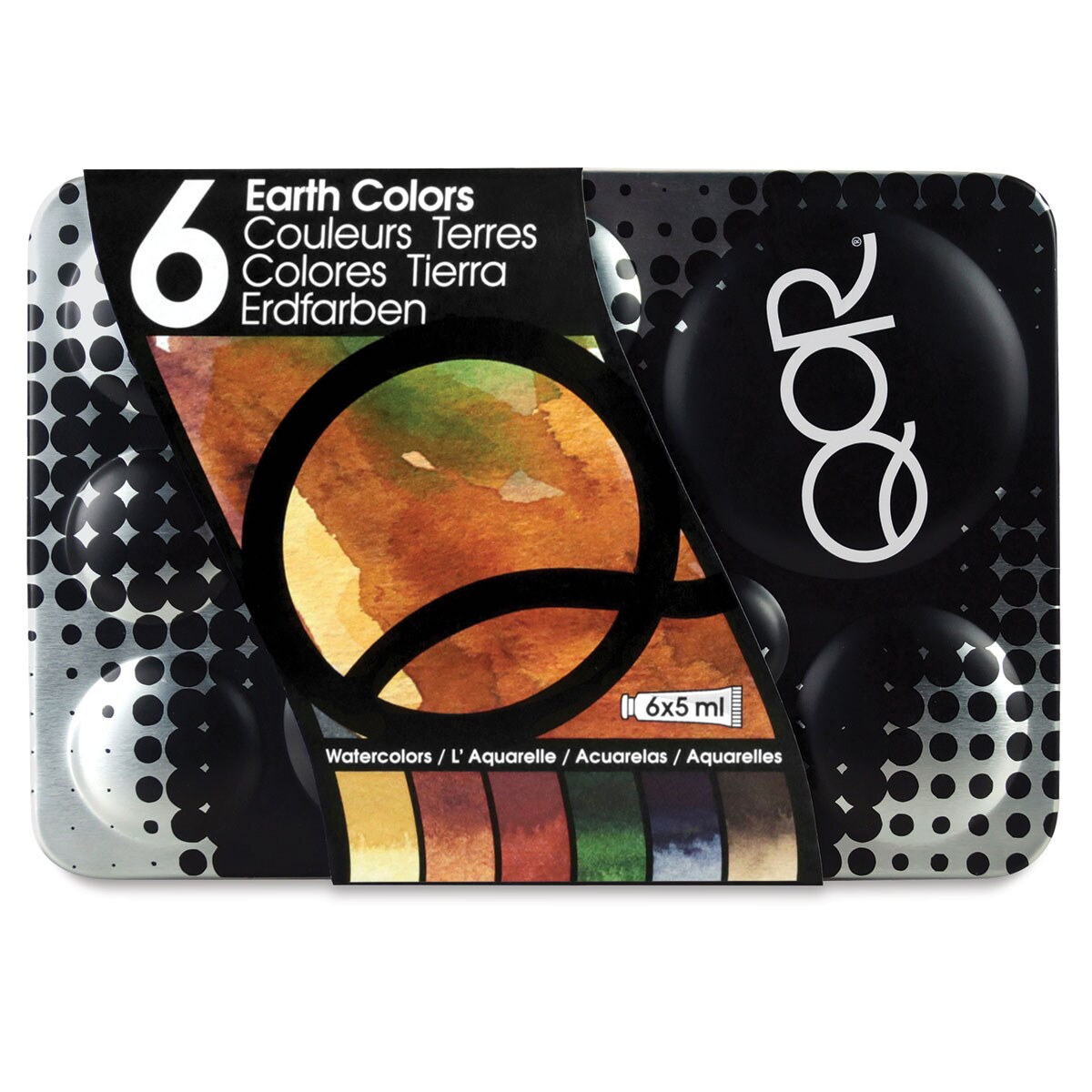 QoR Watercolor Set - Earth Colors Set of 6 Tubes