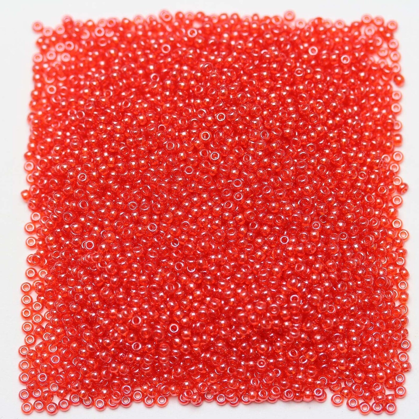 Czech Seed Bead 6/0 (4mm) Beads Silver Lined Ruby (10 Grams) Beads