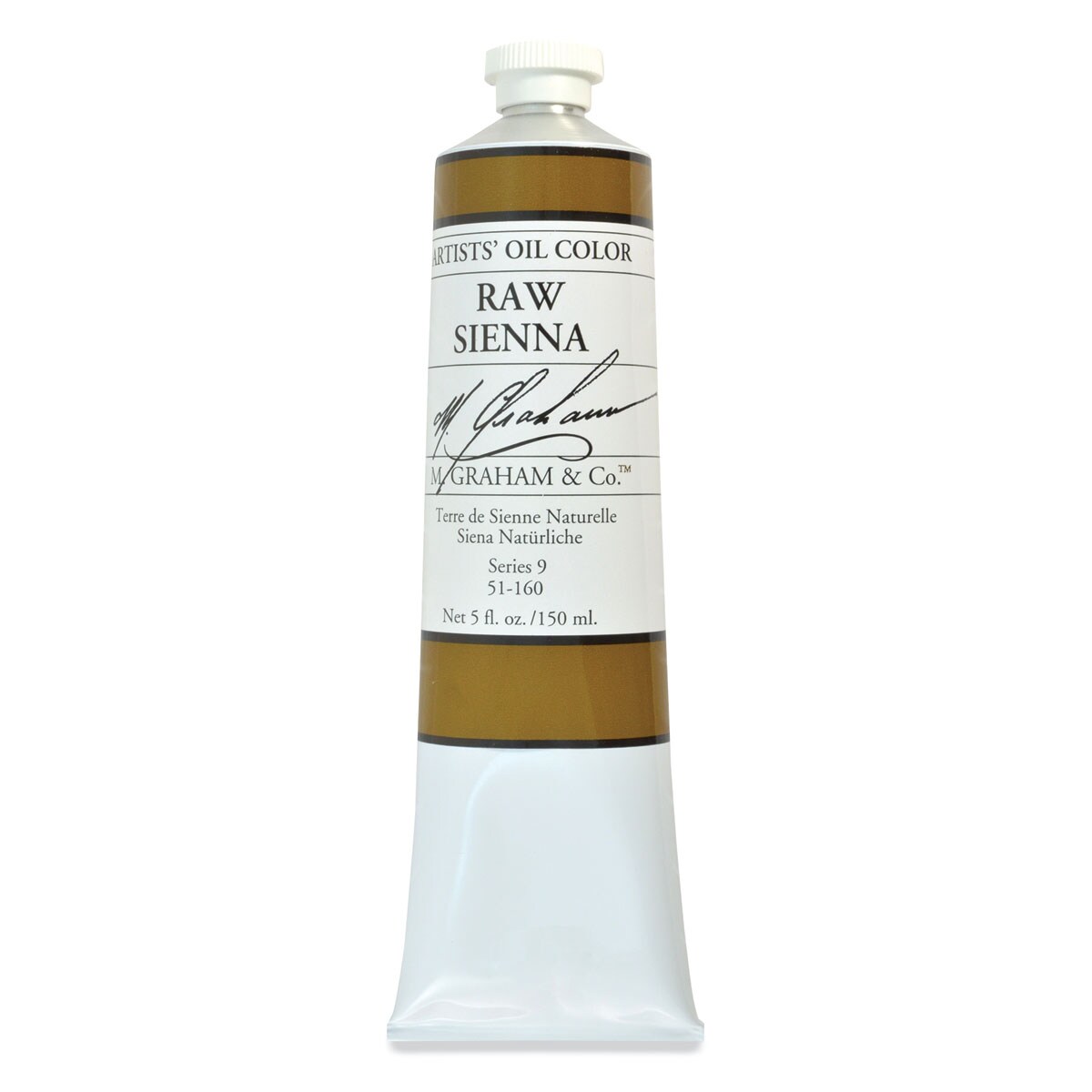M. Graham Artists&#x27; Oil Color - Raw Sienna, 148 ml tube