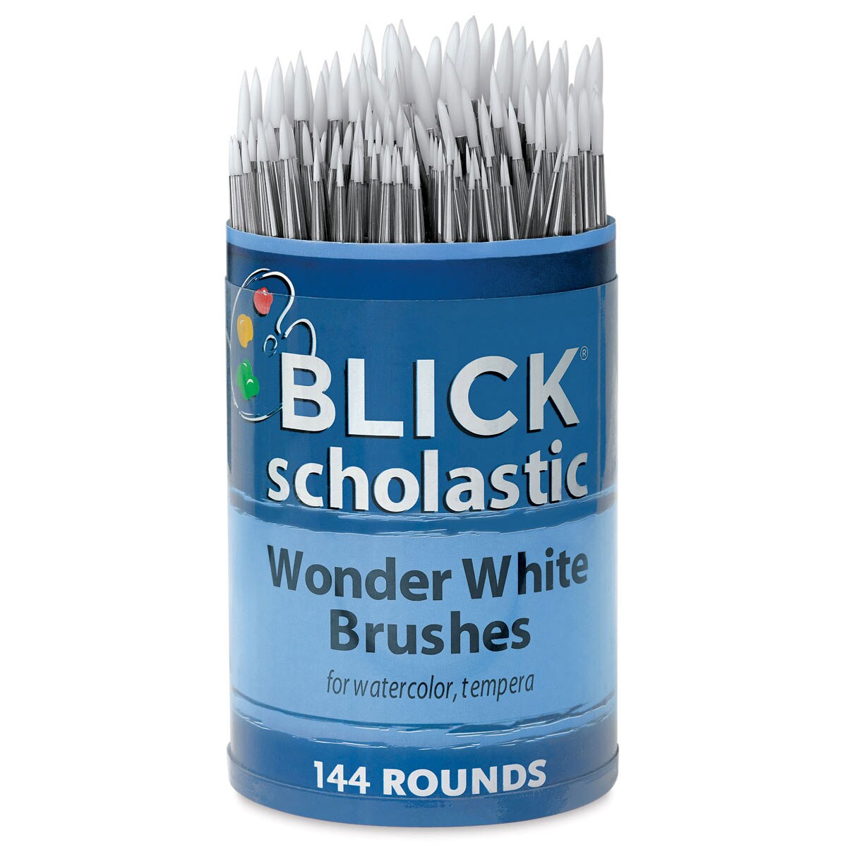 Blick Scholastic Wonder White Brush Set - Round, Short Handle, Set of 144