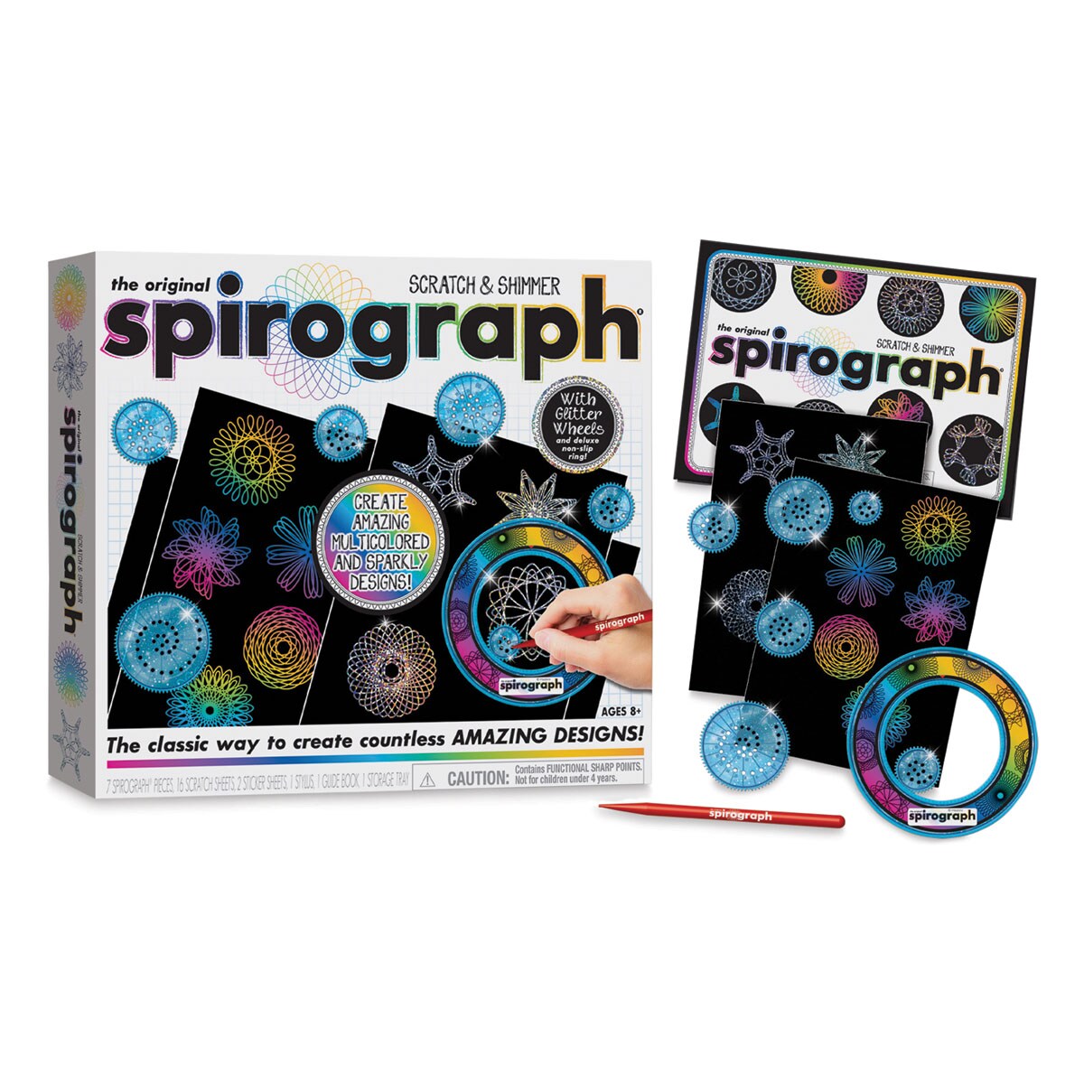 The Original Spirograph Scratch &#x26; Shimmer Set