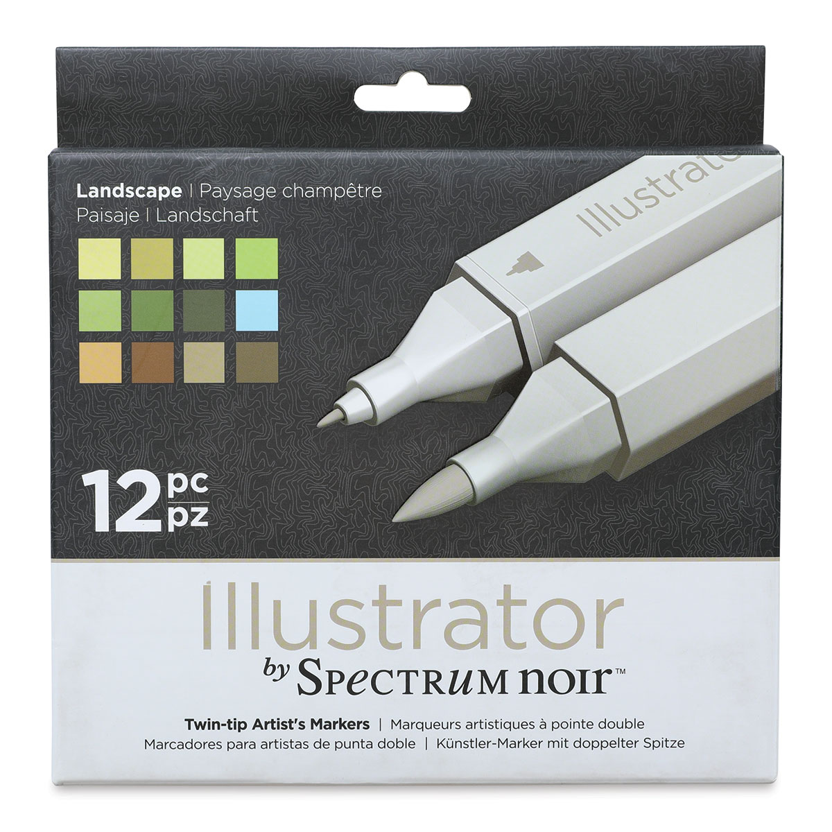 Spectrum Noir Illustrator Markers - Landscape Colors, Set of 12