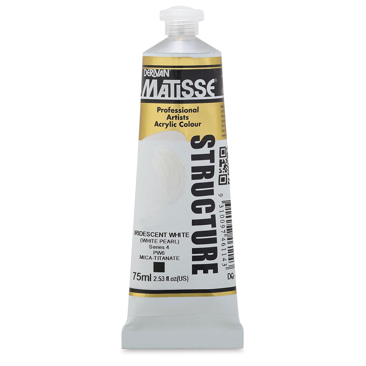 Matisse Structure Paint - Iridescent White, 75 ml