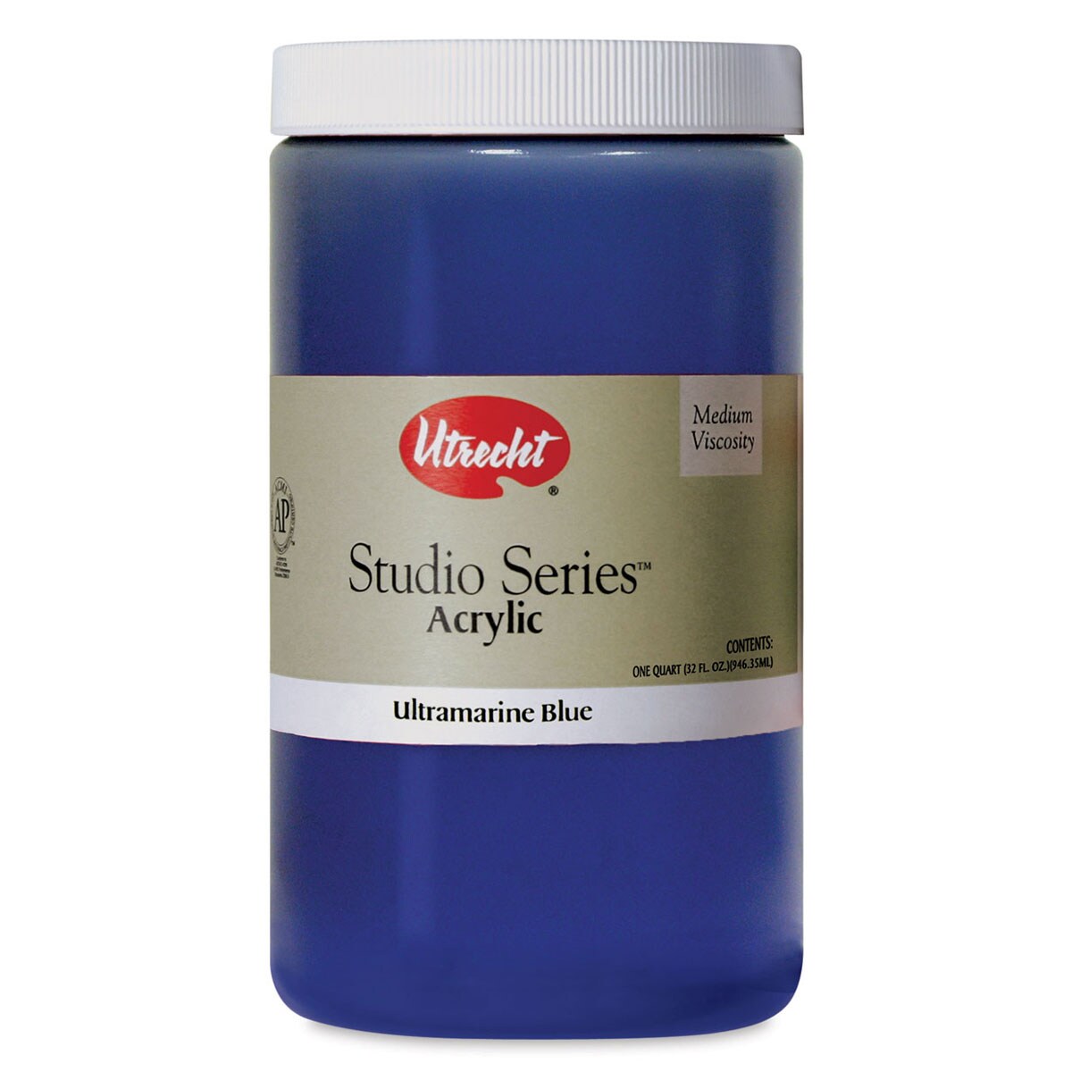 Utrecht Studio Series Acrylic Paint - Ultramarine Blue, Quart