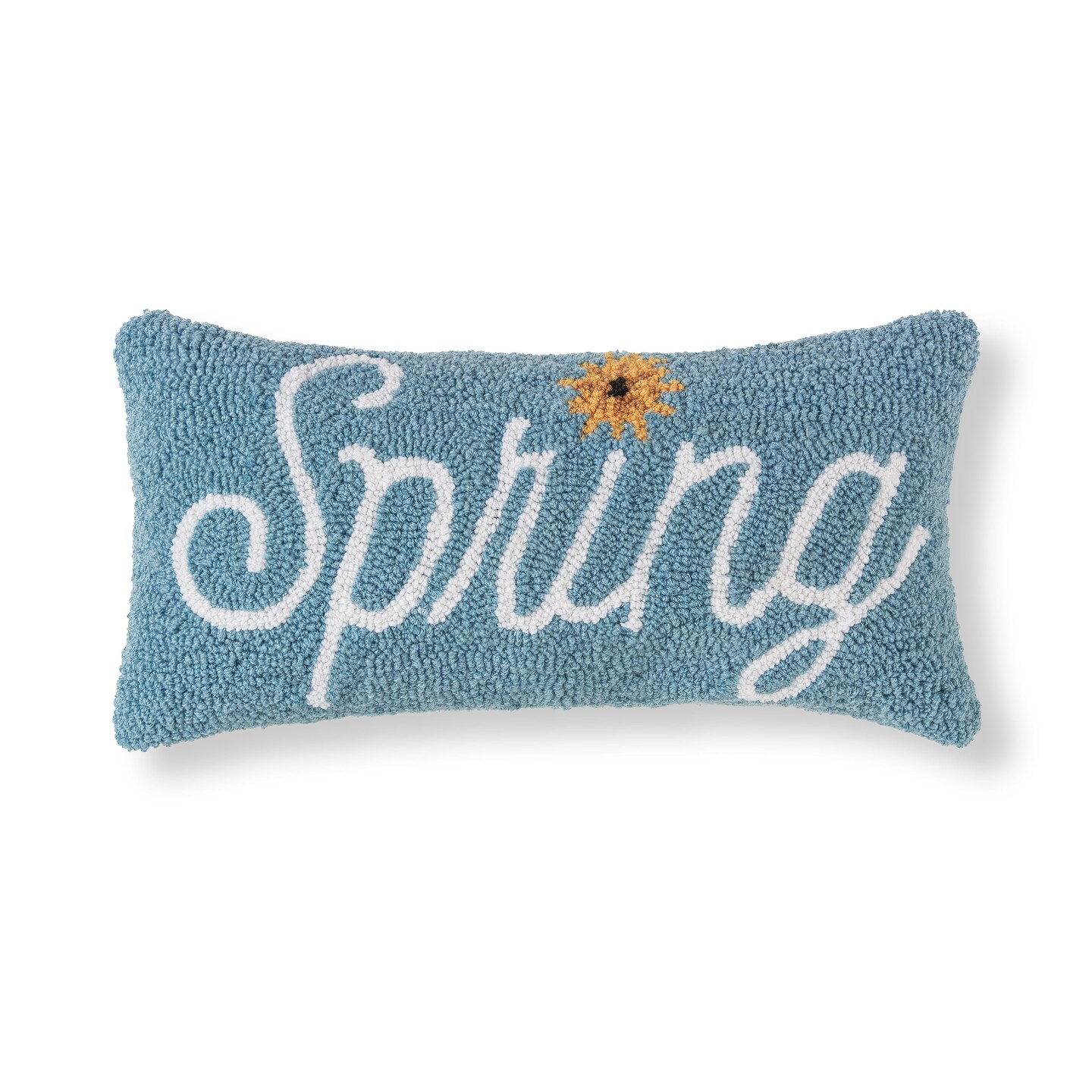 10&#x22; x 20&#x22; Spring Flower Hooked Pillow