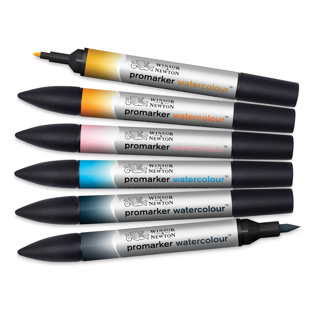 Winsor &#x26; Newton Promarker Watercolor Markers - Sky Colors, Set of 6