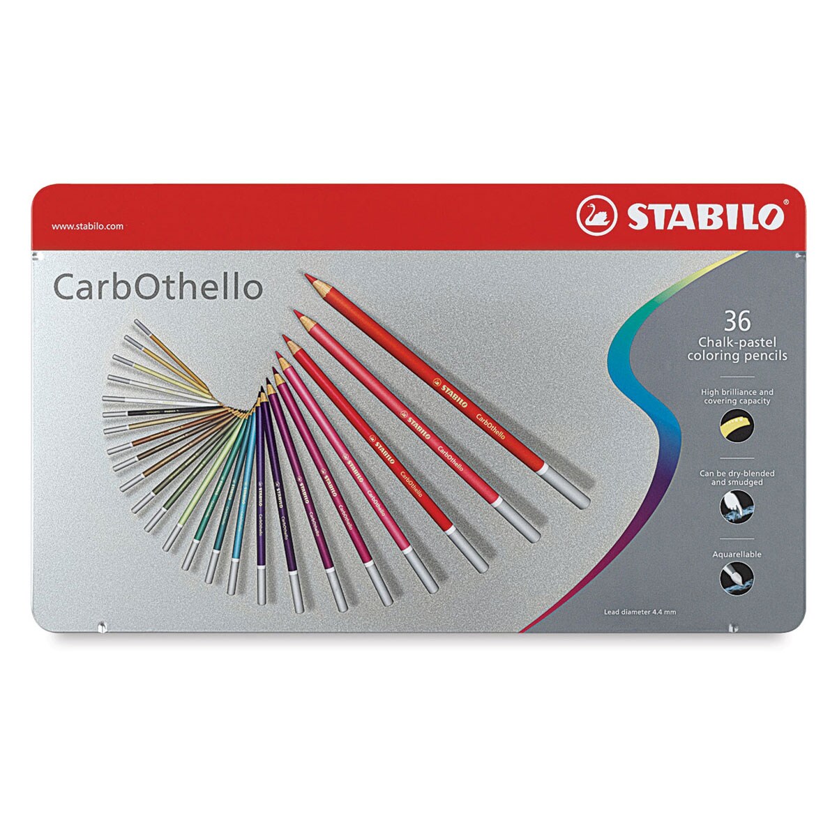 Stabilo CarbOthello Pastel Pencils- Set of 36, Assorted Colors