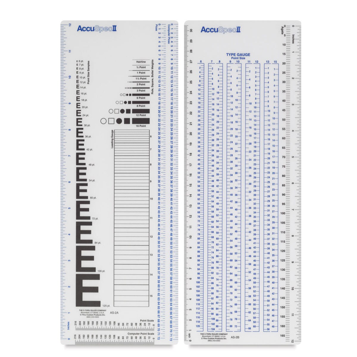 C-Thru AccuSpec II Designer's Ruler Set - 12