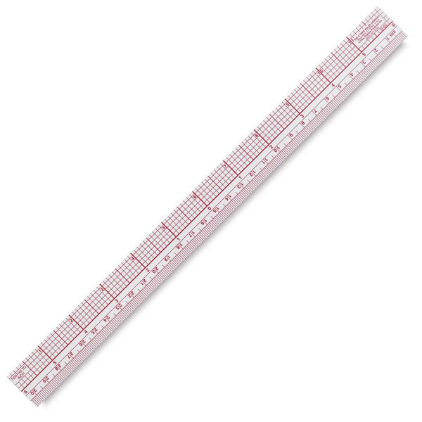 Westcott Plastic Ruler 18-Zero Centering 