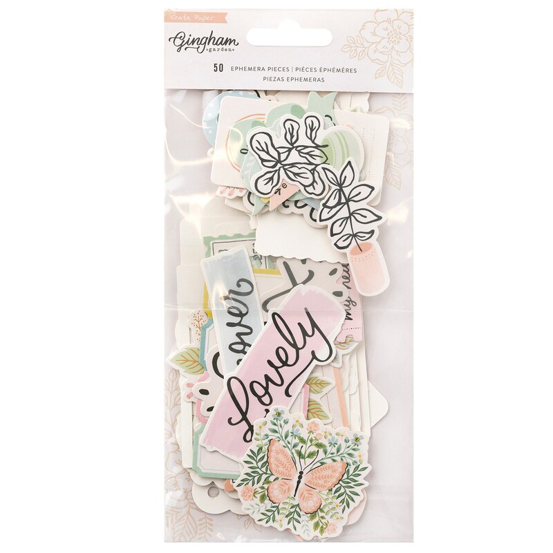 Gingham Garden Ephemera - Crate Paper