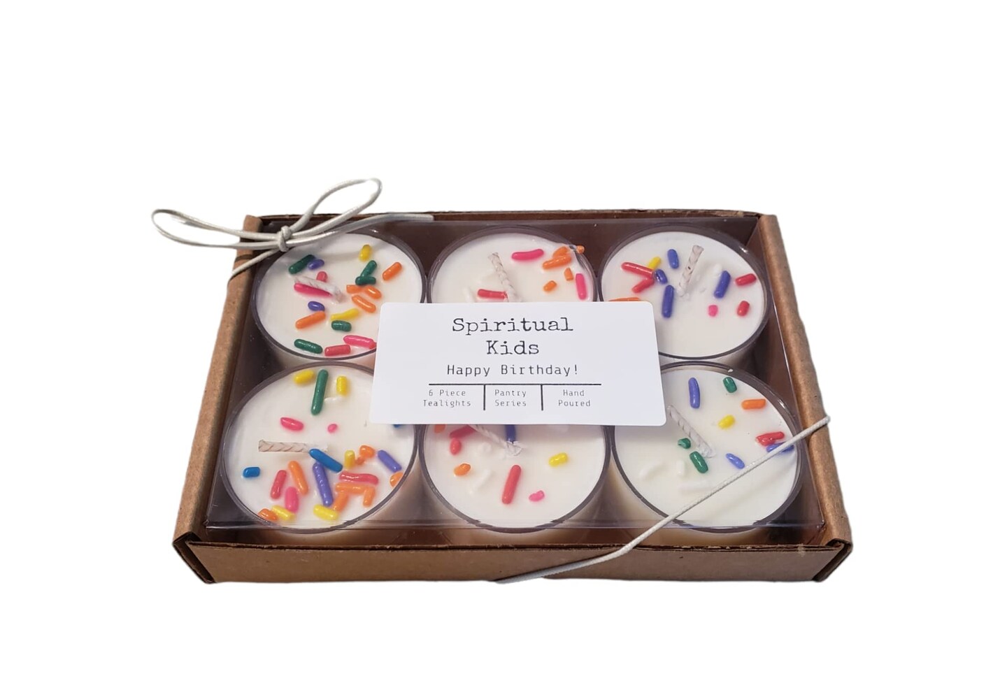 Happy Birthday Natural Soy Wax Tealights Hand Poured with Fragrant/Essential Oils! Birthday Candles!