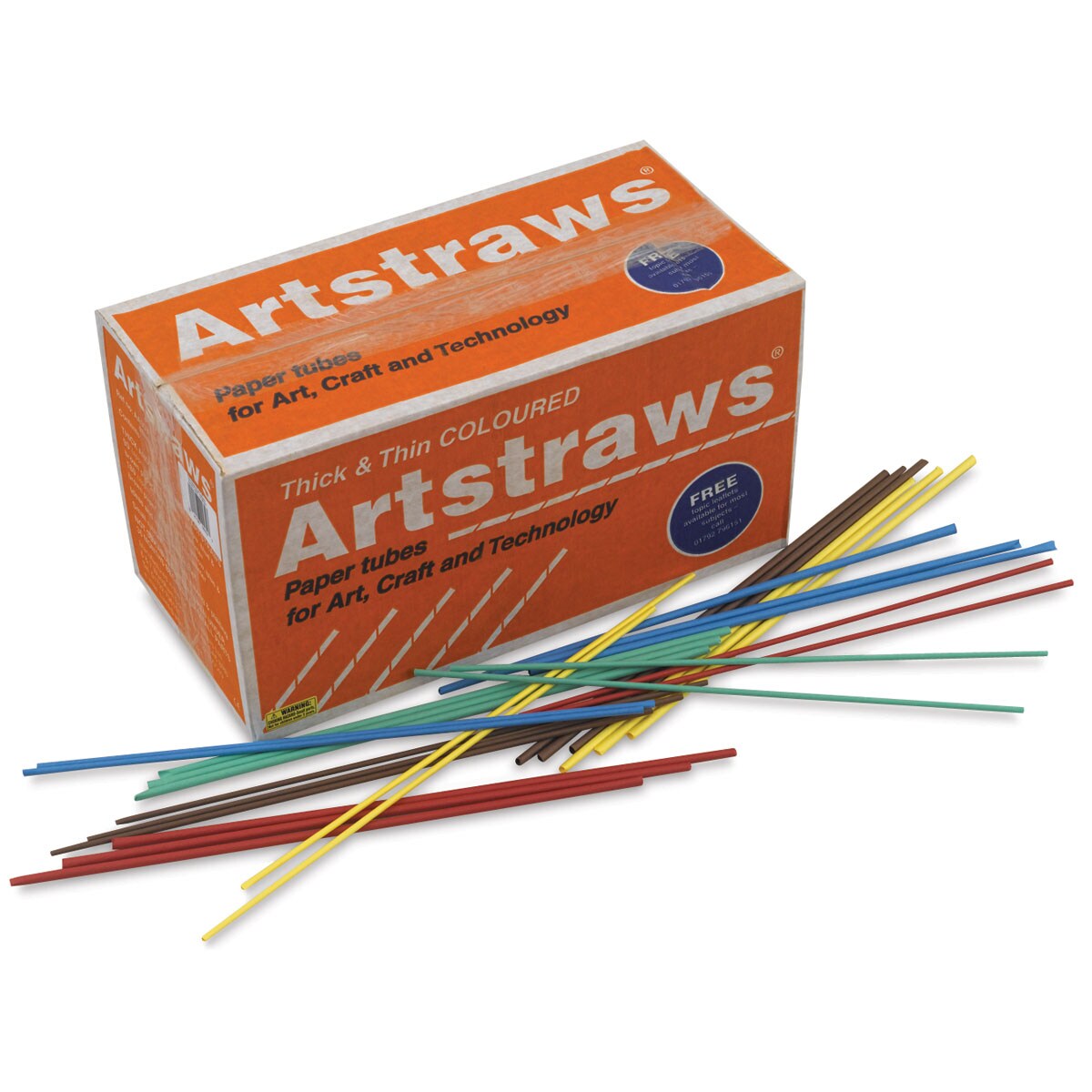 Artstraws Paper Tubes - Assorted Colors, Pkg of 1350