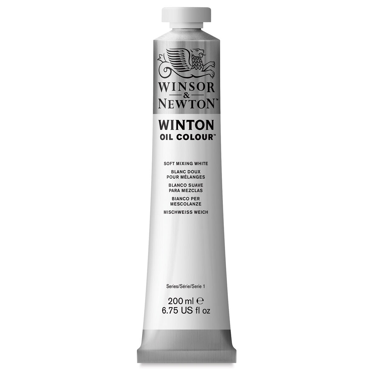 Winsor &#x26; Newton Winton Oil Color - Soft Mixing White, 200 ml tube