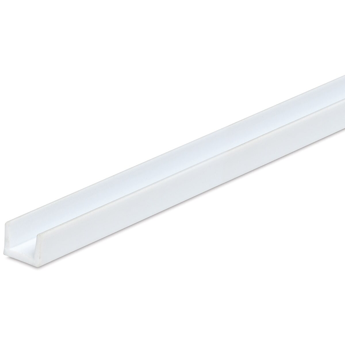 Plastruct Styrene Structural U Channel - Pkg of 8, 1/8" H x 4/45" W x 15" L