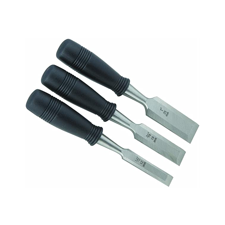 Do It Best DIB 307769 Master Forge 3 Piece Wood Chisel Set Sharp Hardened Steel