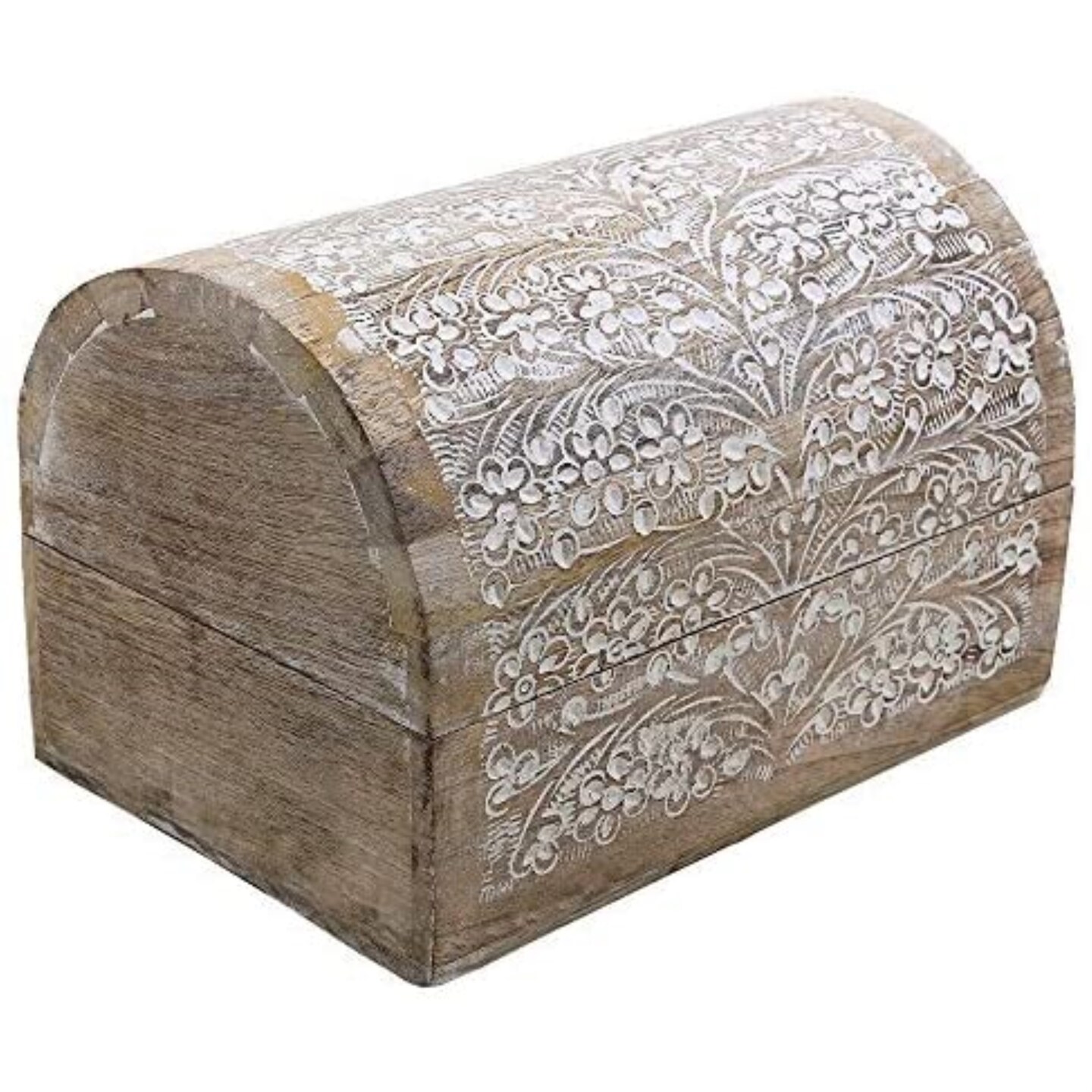 Mango Wood Jewelry Storage Boxes Hand Carved with Floral Motifs Michaels
