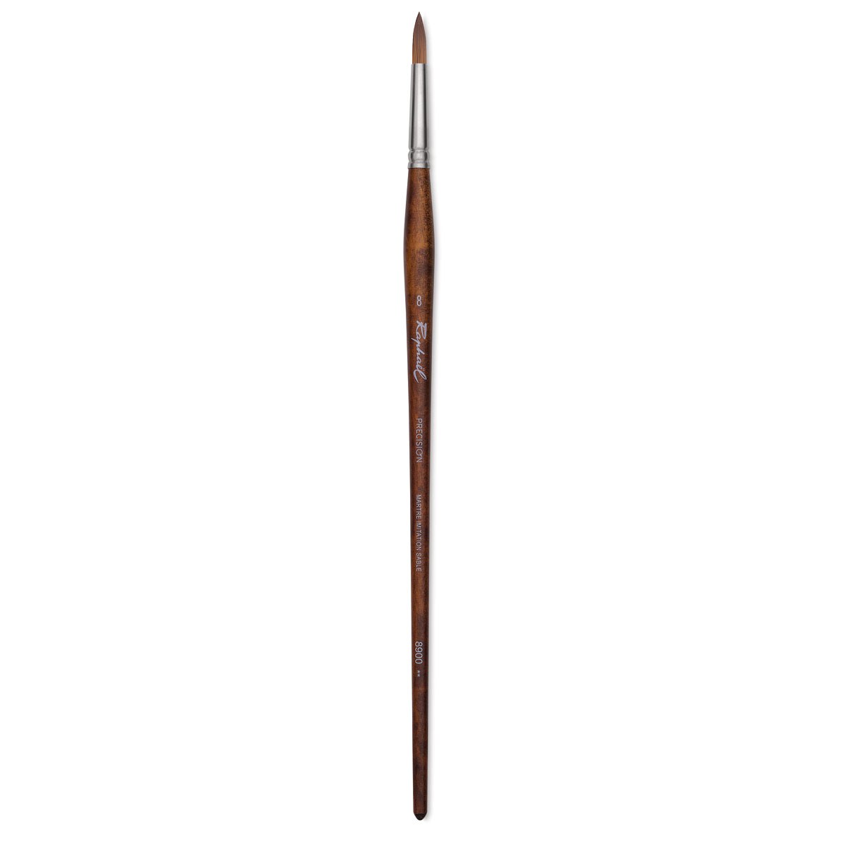Raphael Precision Brush - Round, Size 8, Long Handle