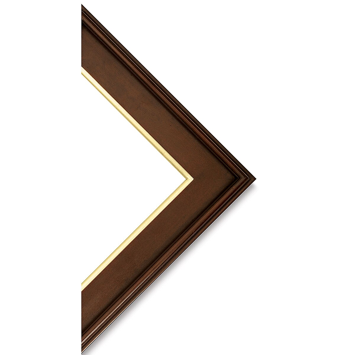 Blick Simplon Frame with Liner - 8&#x22; x 8&#x22; x 5/16&#x22;, Walnut/Gold