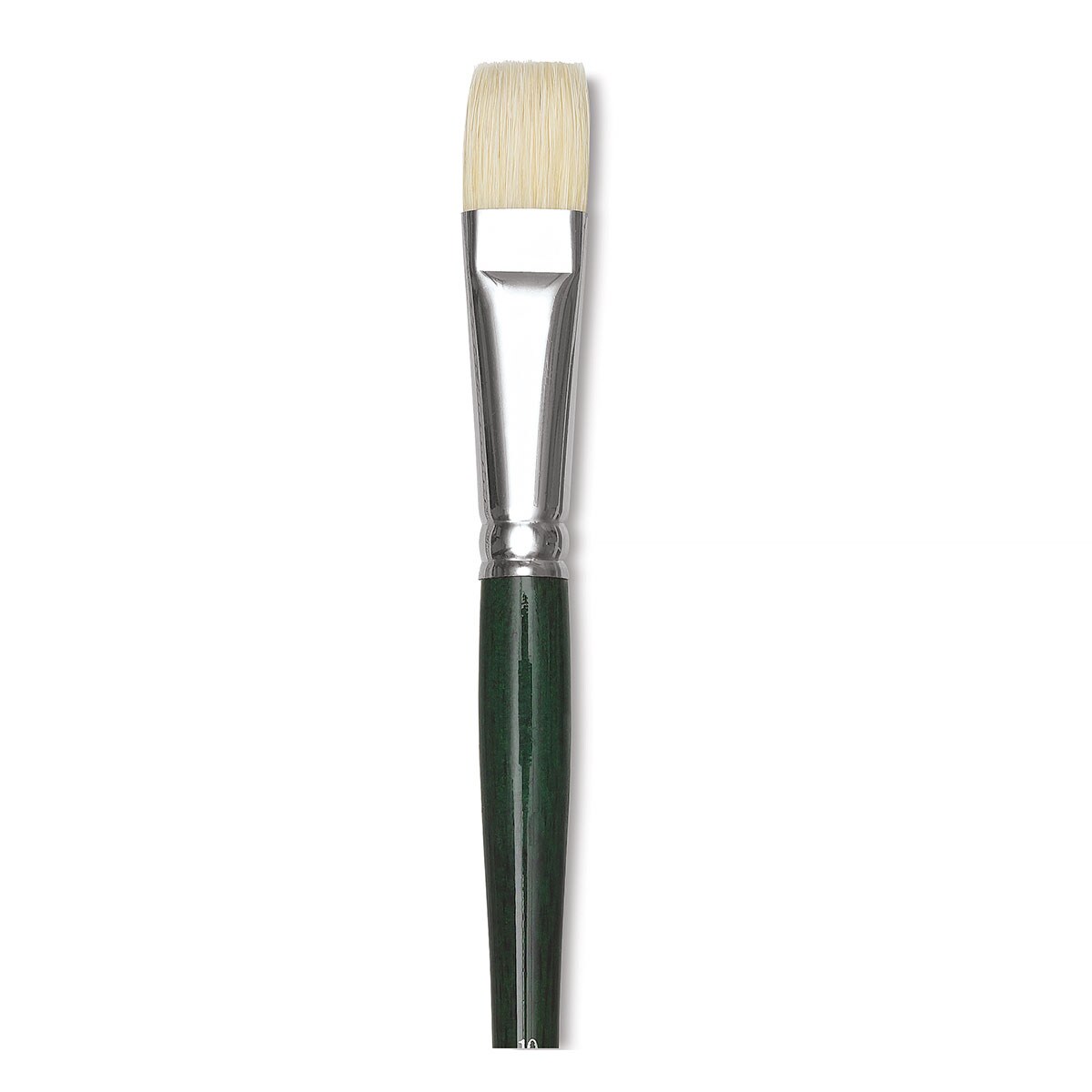 Winsor &#x26; Newton Winton Hog Bristle Brush - Bright, Long Handle, Size 10