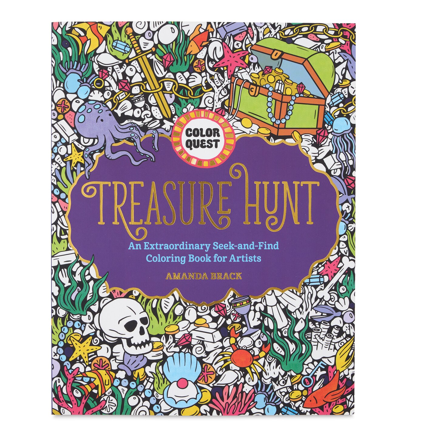 Color Quest Seek-and-Find Coloring Books - Treasure Hunt