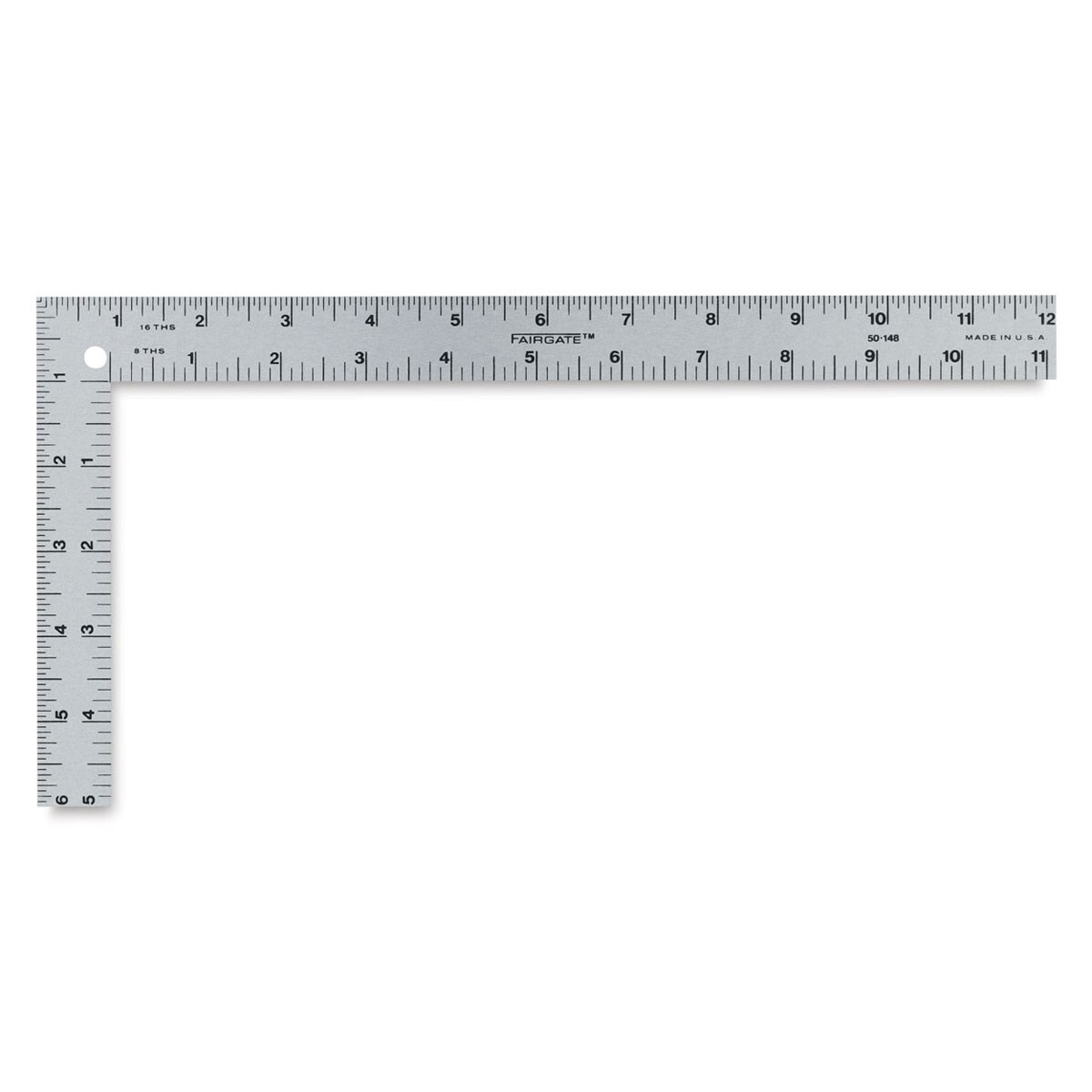 Fairgate Aluminum Mini L-Square - American Standard, 12" x 6"