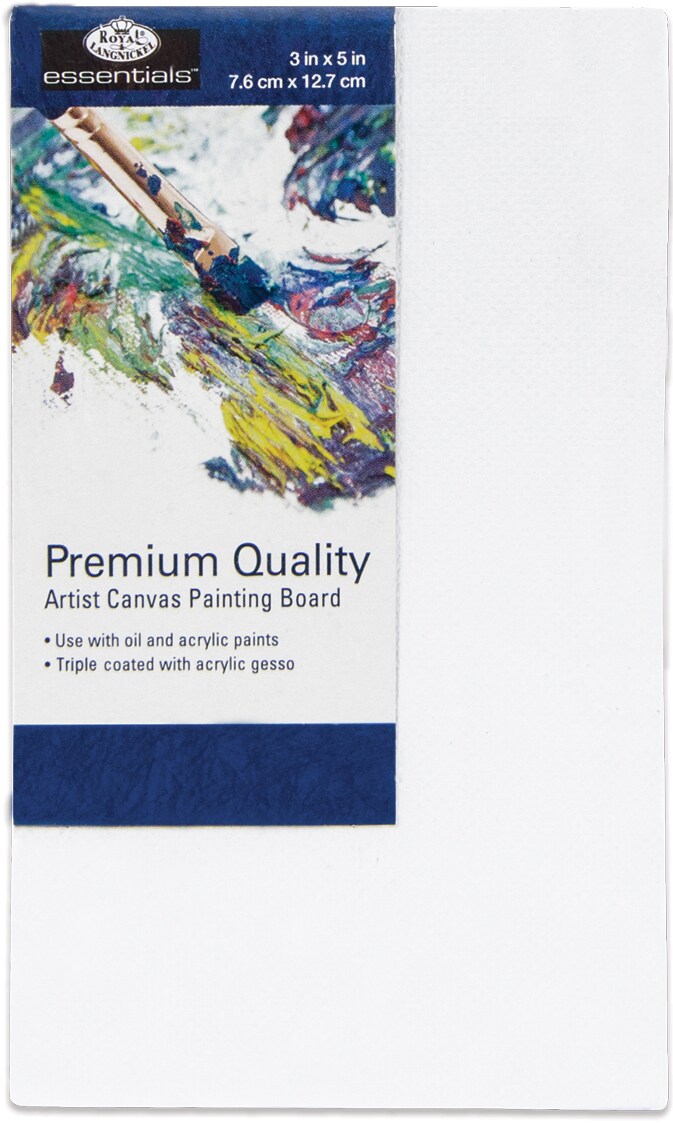 Royal Langnickel essentials(TM) Premium Canvas Board-3&#x22;x5&#x22;