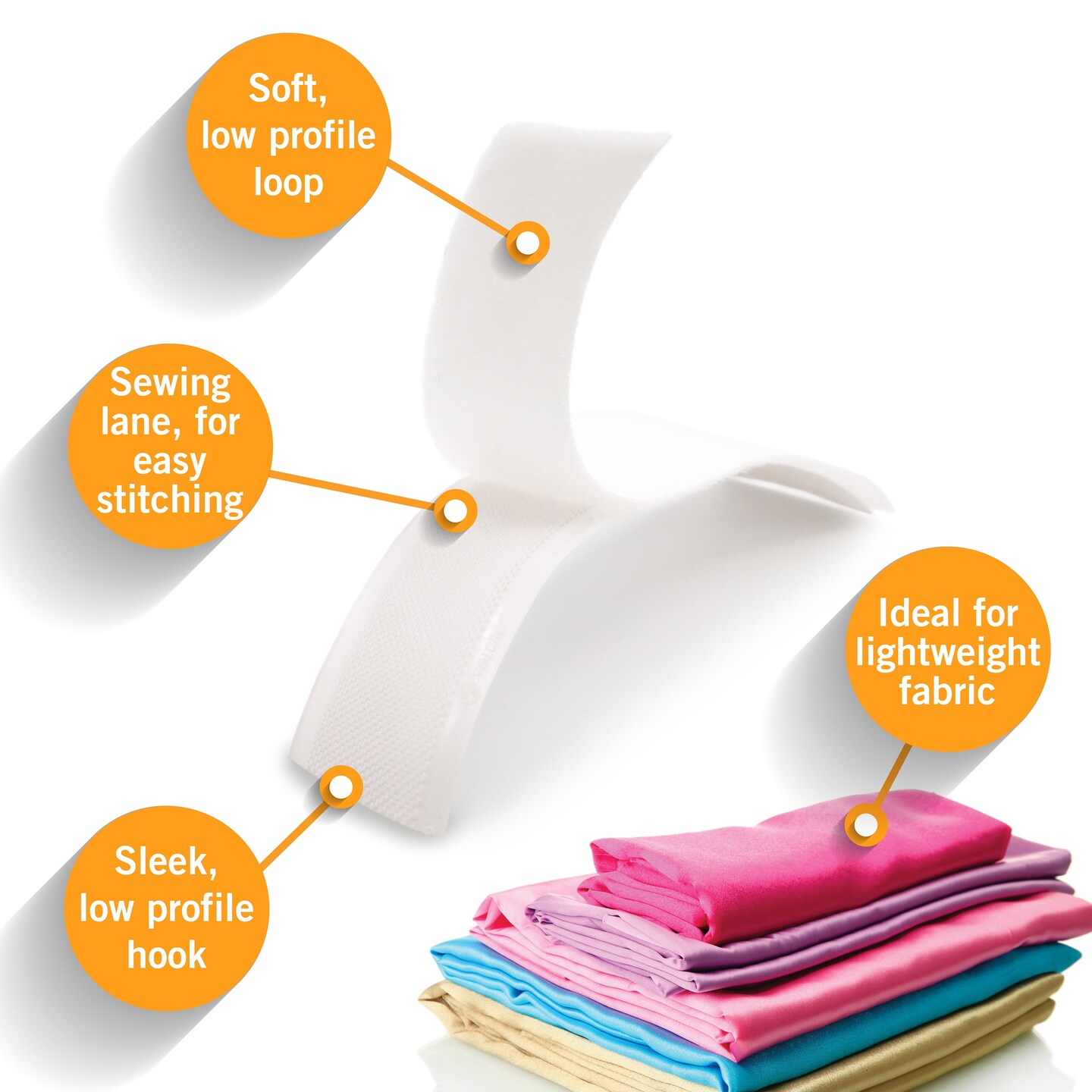 VELCRO Brand Thin Fasteners Dots – 3/8 Inch, 56 Pack, Clear – 91614
