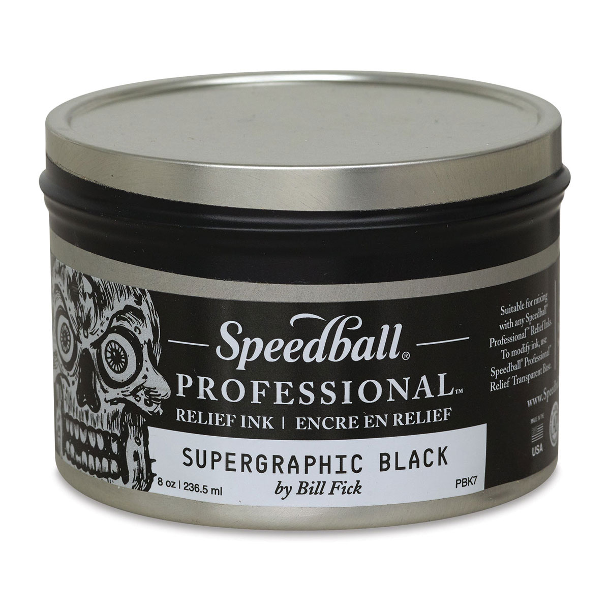 Speedball Professional Relief Ink - Supergraphic Black, 8 oz