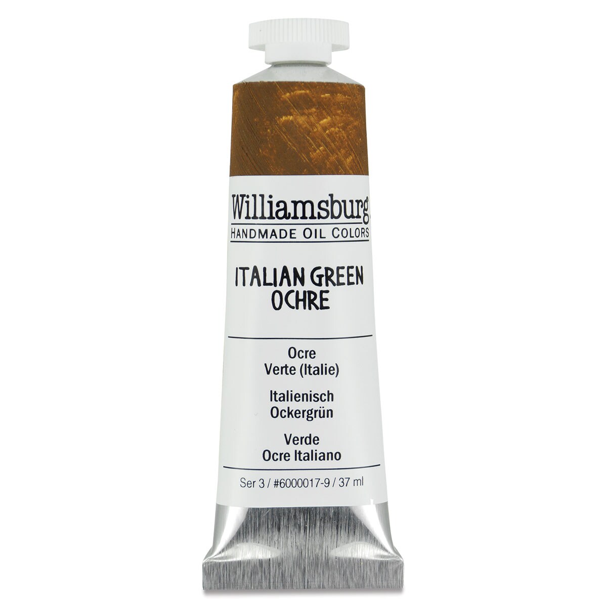 Williamsburg Handmade Oil Paint - Italian Green Ochre, 37 ml tube