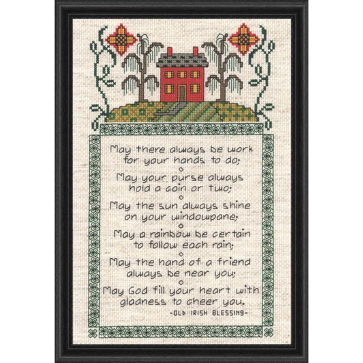 Imaginating Inc. Irish Sampler Kit & Frame Counted Cross-Stitch