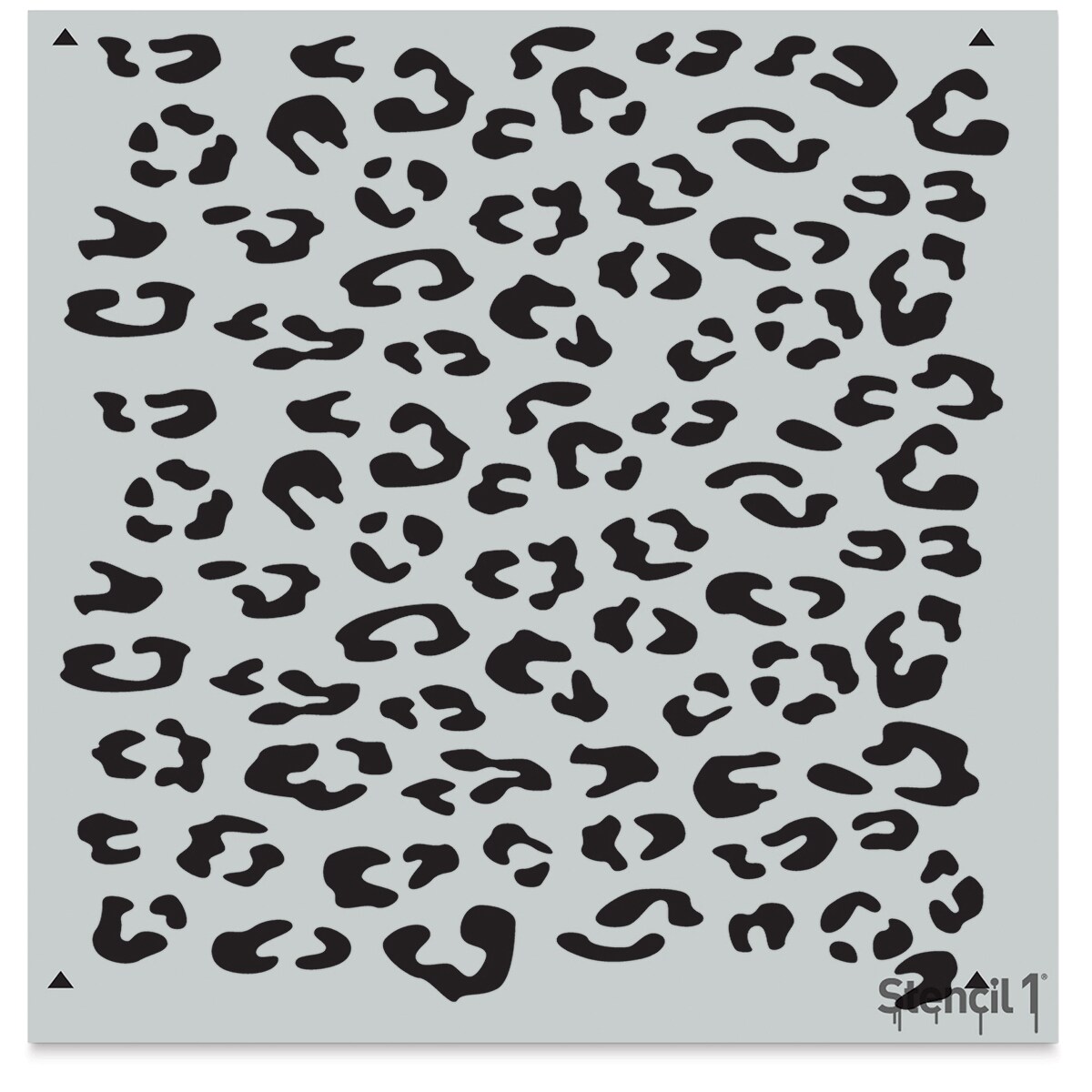 Stencil1 Stencil - Leopard, Repeat Pattern, 11&#x22; x 11&#x22;