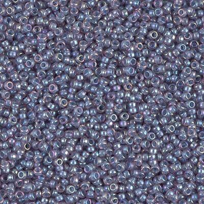 Miyuki 15/0 Round Seed Bead, 15-360, Lined Light Amethyst AB