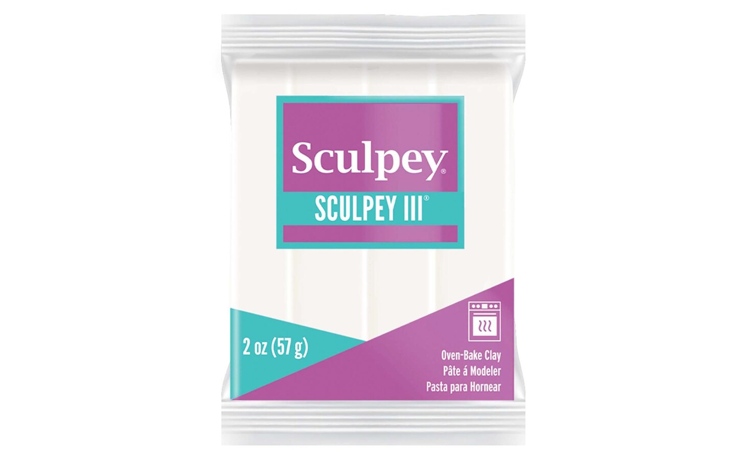 Polyform S302-001 Sculpey-3 Polymer Clay, 2-Ounce, White – KPCrafting