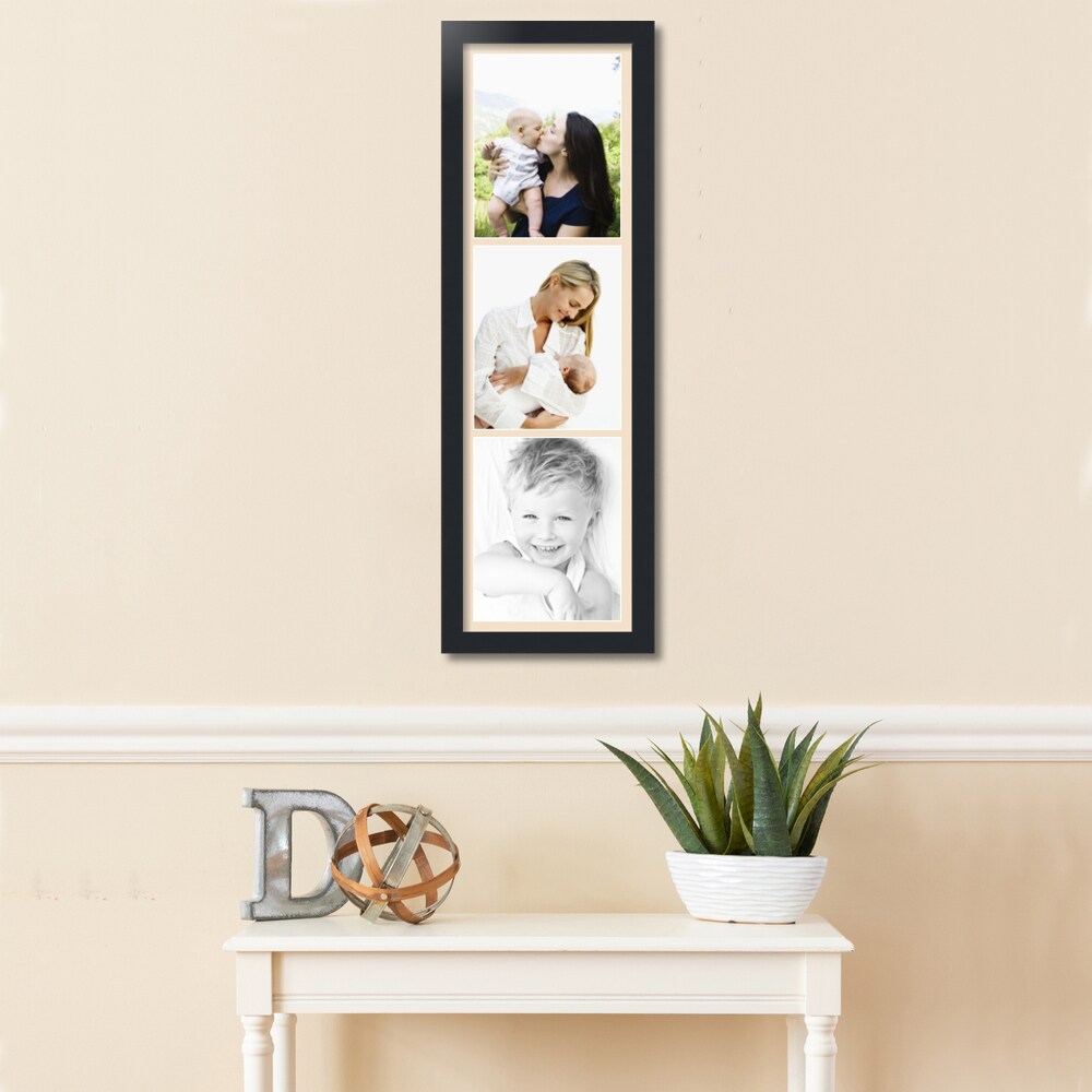 ArtToFrames Collage Photo Picture Frame with 3 - 8x10 inch Openings, Framed in Black with Over 62 Mat Color Options and Plexi Glass (CSM-3926-2134)