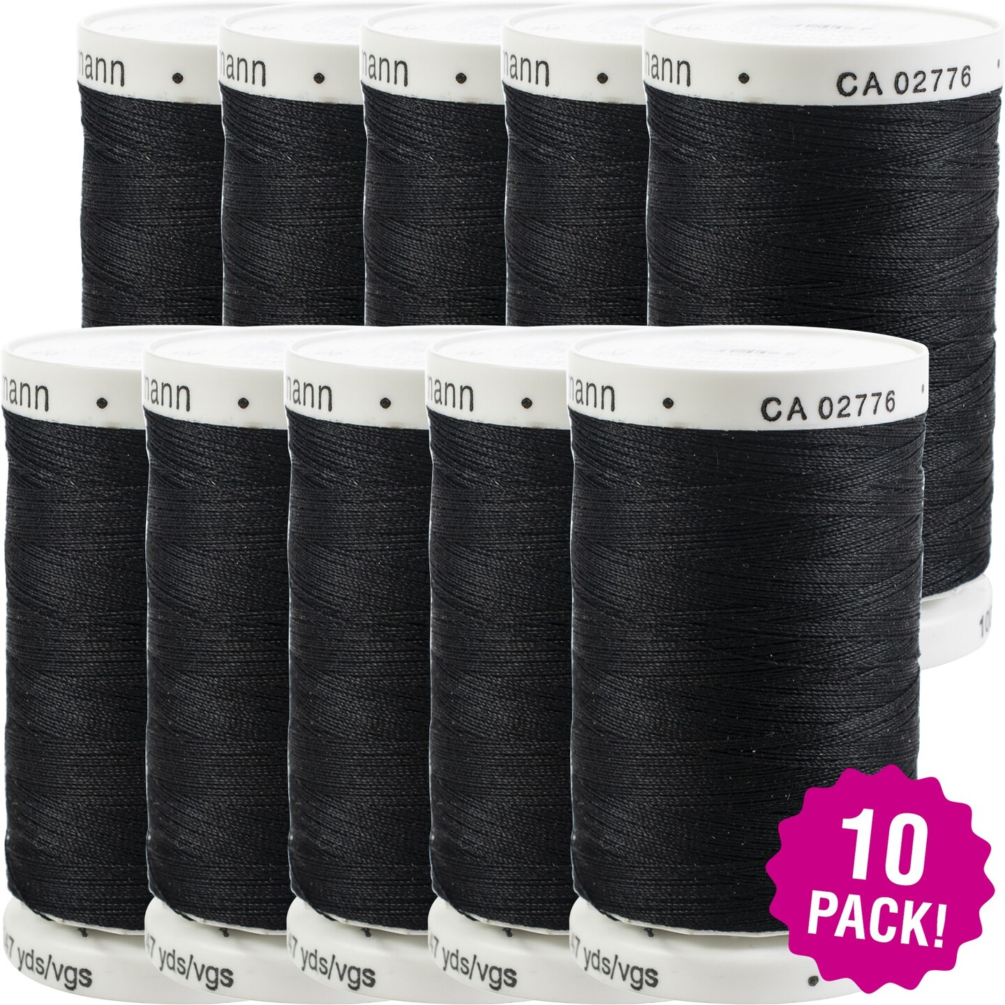 Multipack of 10 - Gutermann Sew-All Thread 547yd-Black