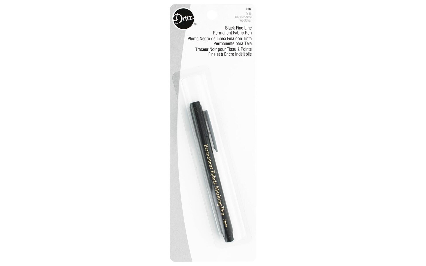 Dritz Quilting Fabric Pen Fine Line Perm Black Michaels