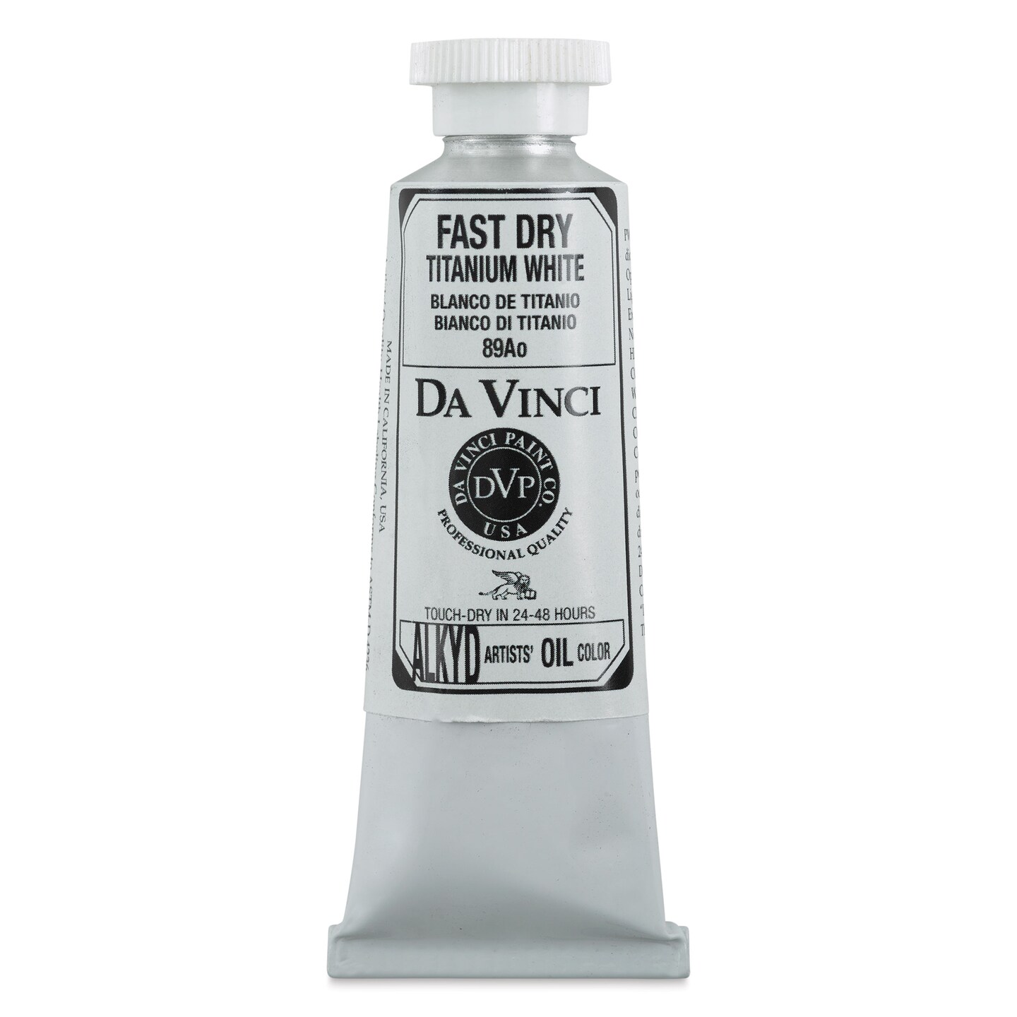 Da Vinci Professional Fast-Dry Alkyds - Titanium White, 40 ml Tube