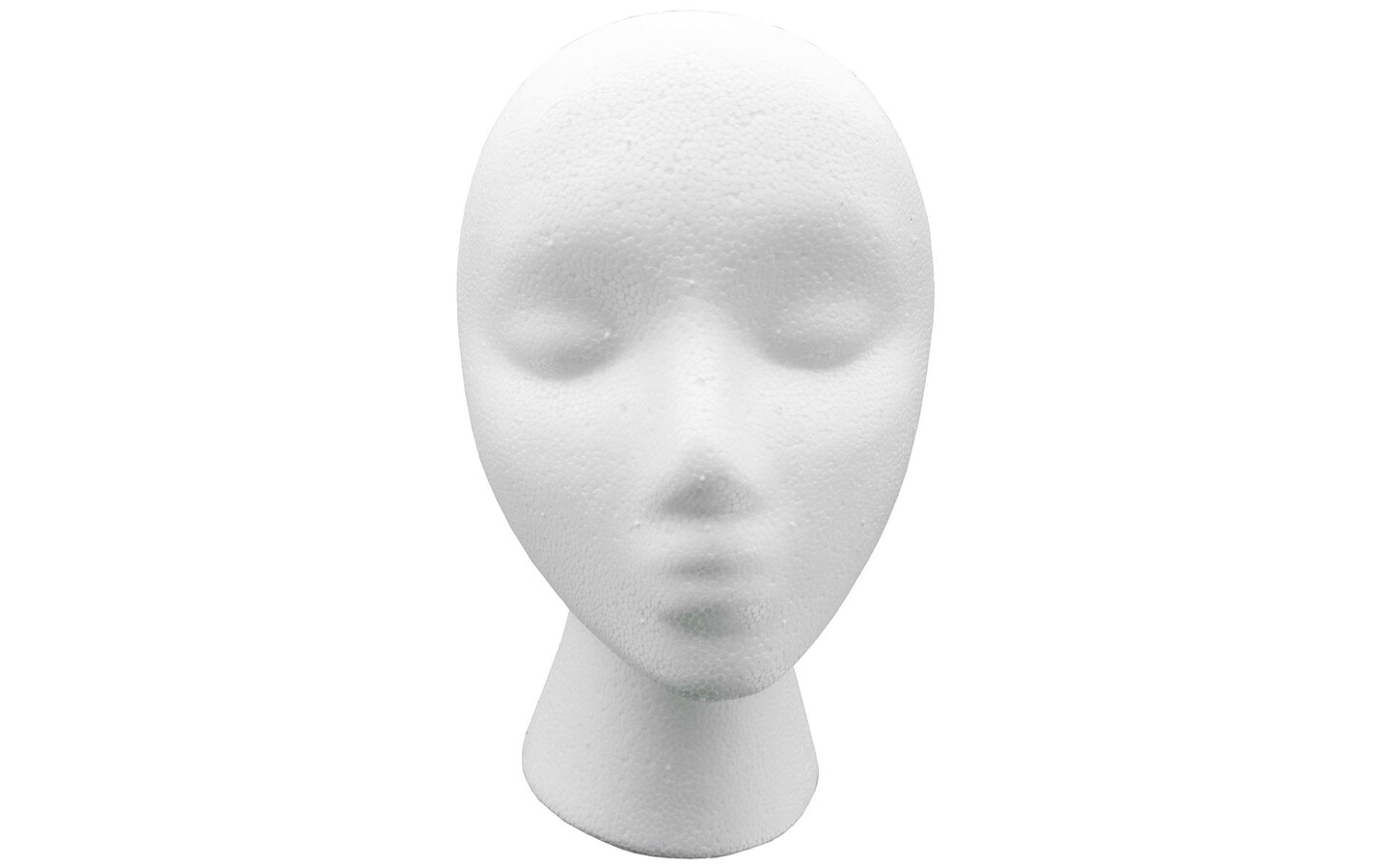 Female Styrofoam Head Form - Black