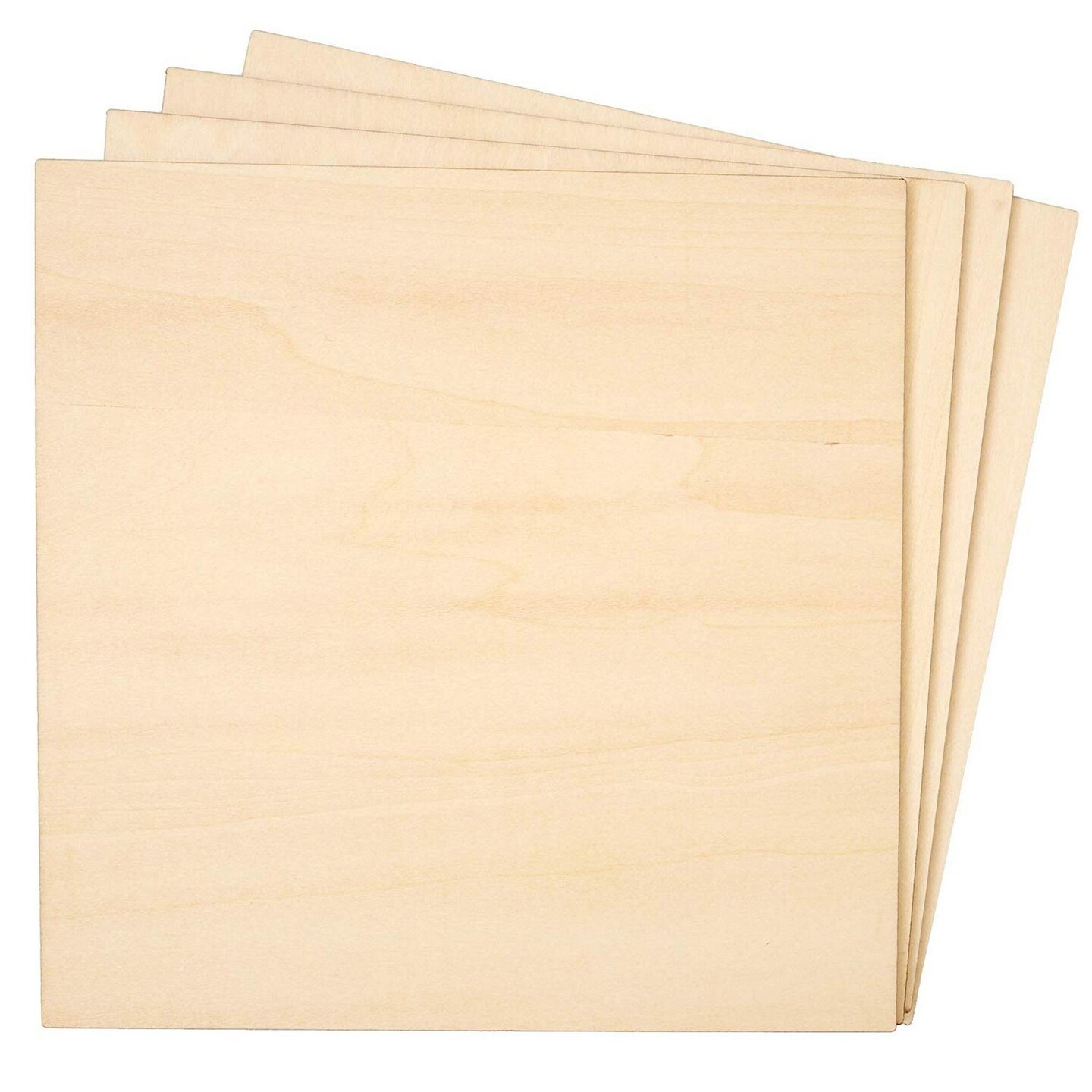 8 Pack Thin 8x8 Wood Squares for DIY Crafts, Unfinished 1/4 Inch Basswood  Plywood for Laser Cutting, Wood Burning