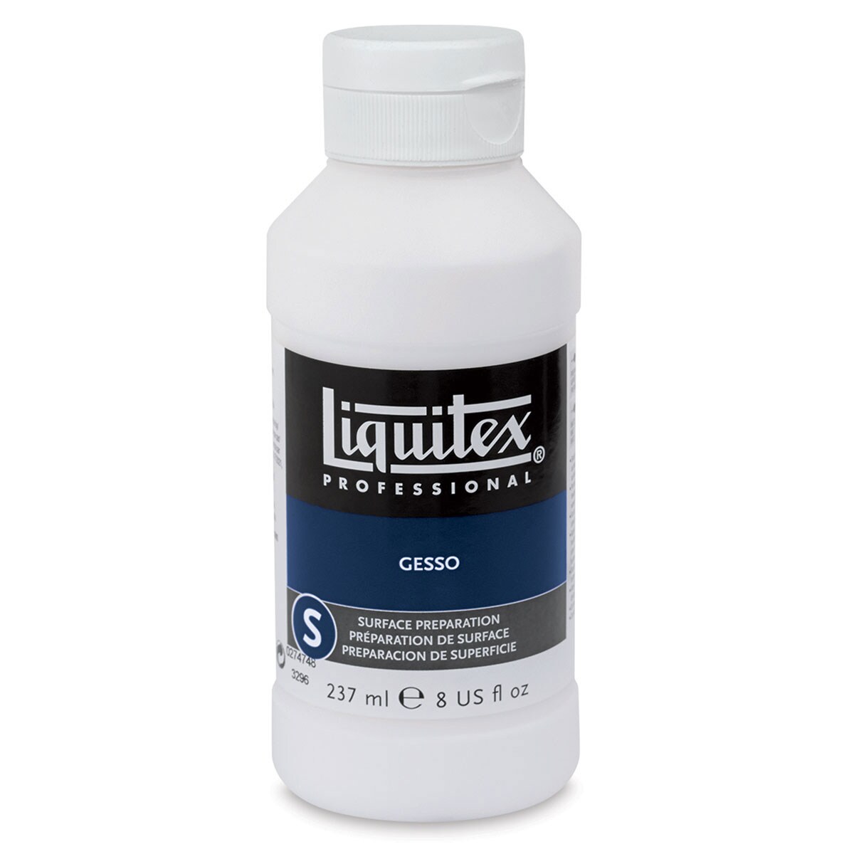 Liquitex Acrylic Gesso - White, 8 oz bottle