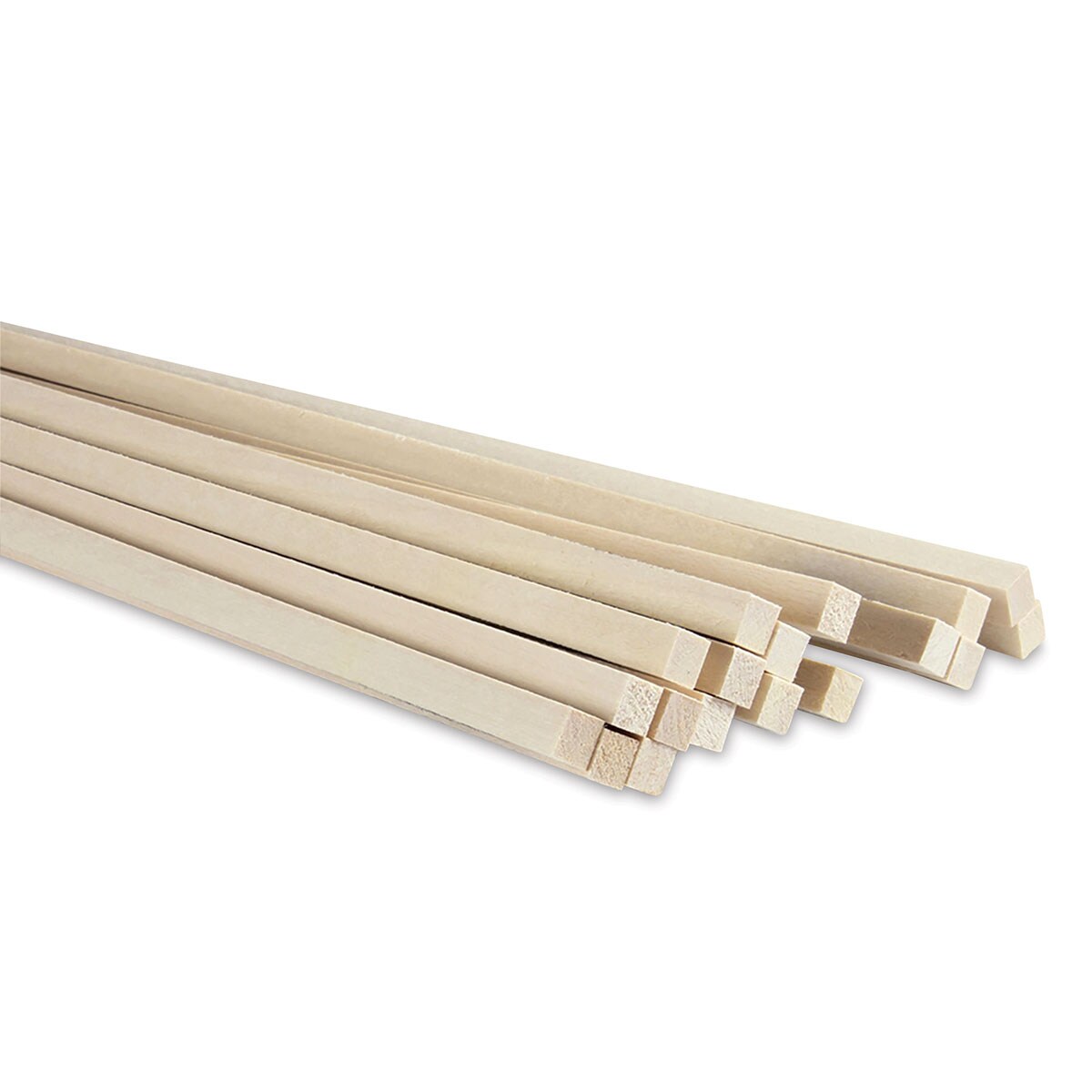 Midwest Products Basswood Strips - 18 Pieces, 5/16&#x22; x 5/16&#x22; x 24&#x22;