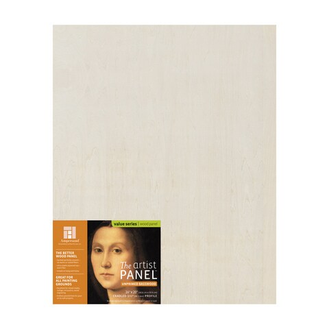 ARTIST PANEL UNPRIMED BASSWOOD PANEL 1.5 INCH CRADLED 16X20